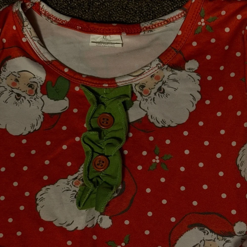 Santa Claus Red Kids Nightgown
